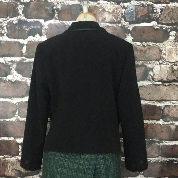 Versailles Blazer Jacket Suit Coat Black 8 Petite - Picture 7 of 8